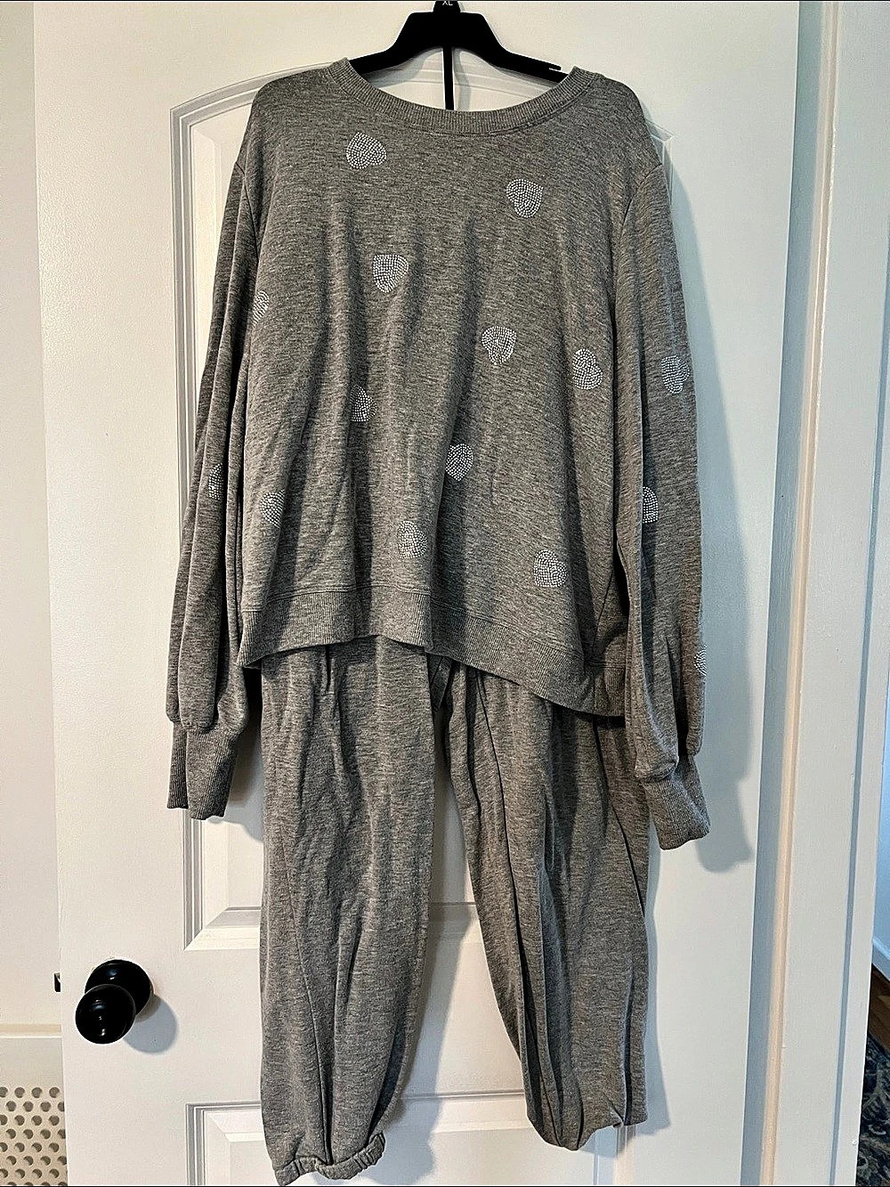 Marled Matching Lounge Set in Gray - XL